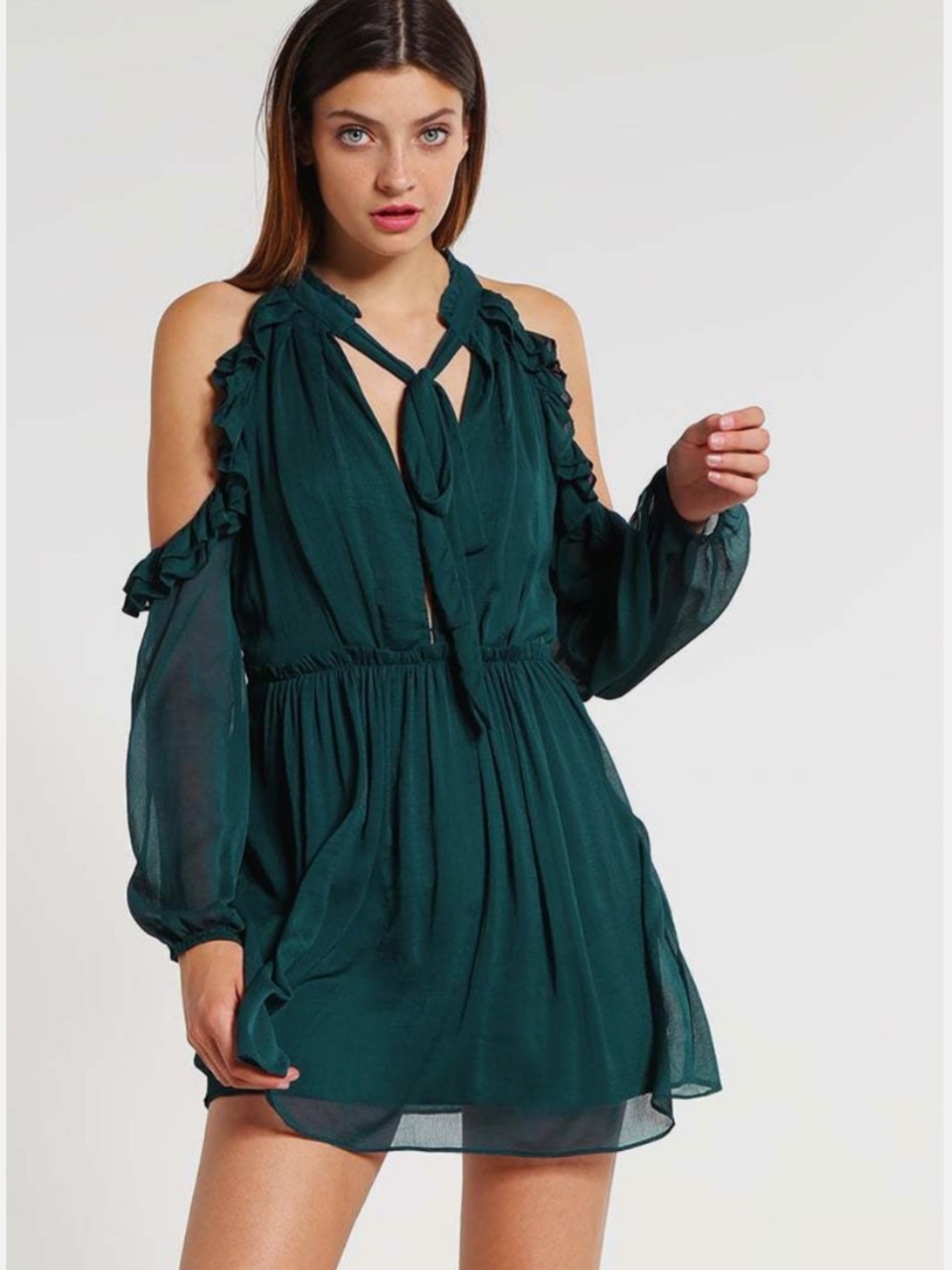 Free People You and I Cold Shoulder Mini Dress